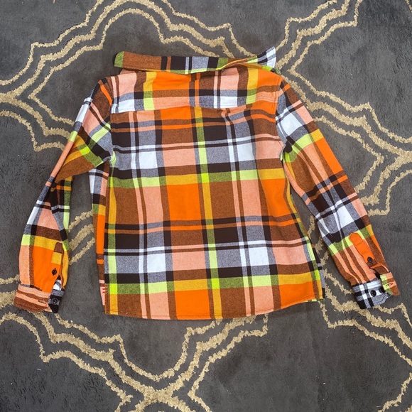 SOLD BDG Urban Outfitters Flannel Shirt 🧡💛 Size Small - Picture 2 of 7